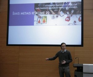 Lukas Benevičius pristato Mokytojų mokyklos programą